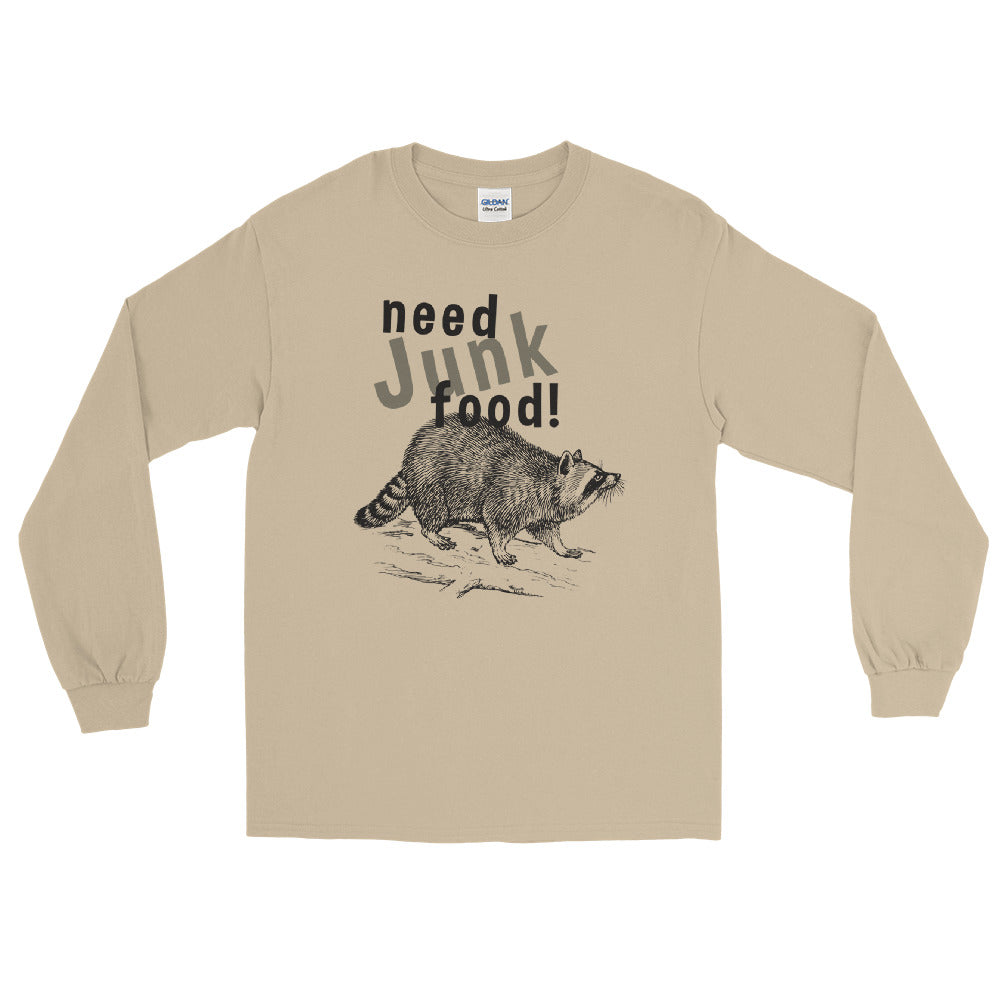 Need Junk Food Raccoon long sleeve tee