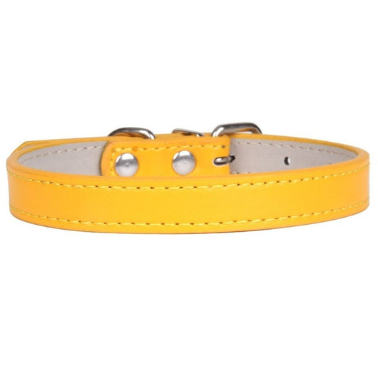 Soft Adjustable Leather Pet/Dog Collar