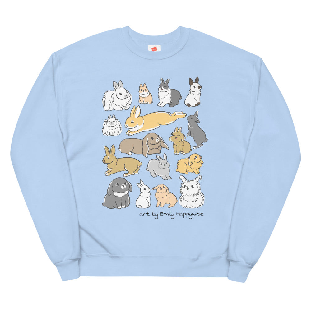 Bunny Breeds Unisex fleece sweatshirt